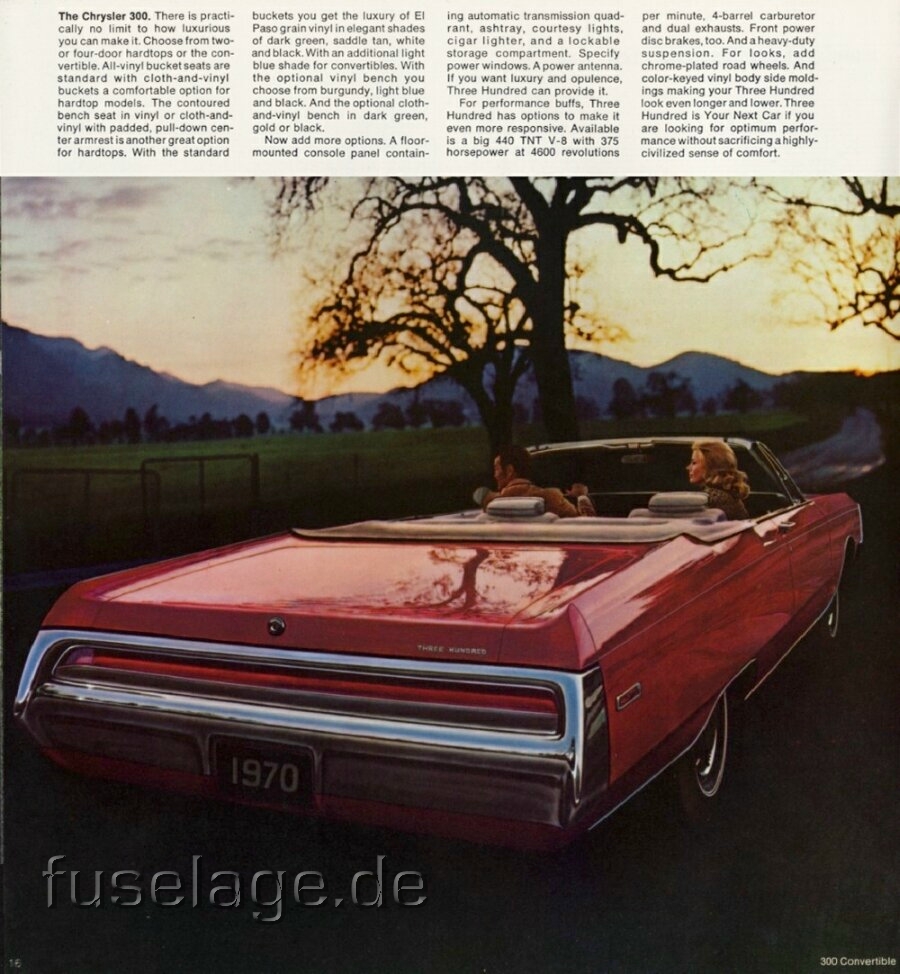 Chrysler 300 conv 1970